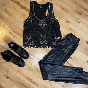 Sequin Top Revamped size medium